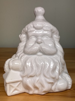 1309-3998 TOMTE ANSIKTE MED LYKTA 15 CM